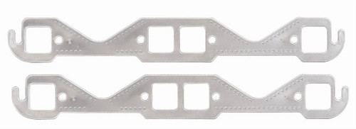 Mr. Gasket 7401G Exhaust Manifold / Header Gasket, 1.450 x 1.480 in Square Port, Multi-Layered Aluminum, Small Block Chevy, Pair