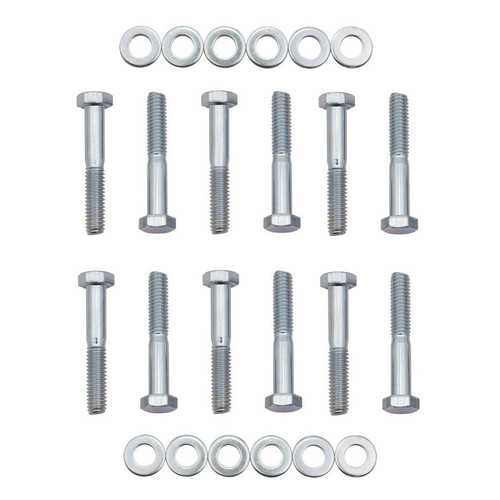 Mr. Gasket 958G Intake Manifold Bolt Kit, Hex Head, Steel, Zinc Oxide, Small Block Ford, Kit