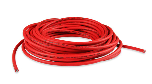 Msd Ignition 34029 Spark Plug Wire, Super Conductor, Spiral Core, 8.5 mm, 50 ft, Silicone, Red, Each