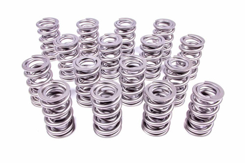 Pac Racing Springs PAC-1396 Valve Spring, 1300 Series, Dual Spring, 538 lb/in Spring Rate, 1.150 in Coil Bind, 1.574 in OD, Set of 16