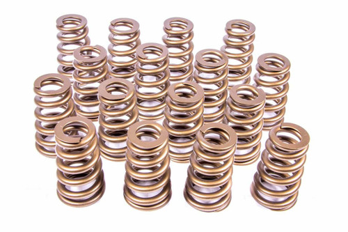 Pac Racing Springs PAC-1427 Valve Spring, 1400 Series Stock Eliminator, Conical, Single Spring, 500 lb/in Spring Rate, 1.190 in Coil Bind, 1.454 in OD, Big Block Chevy, Set of 16
