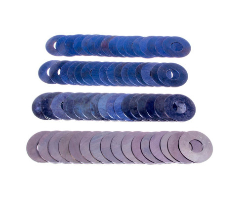Pac Racing Springs PAC-KS92 Valve Spring Shim, 0.015 / 0.020 / 0.030 / 0.050 in Thick, 1.500 in OD, 0.645 in ID, Steel, Kit