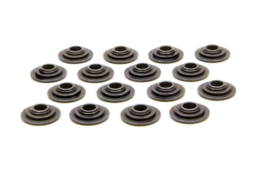Pac Racing Springs PAC-R355 Valve Spring Retainer, 300 Series, 7 Degree, 0.920 in / 0.650 in OD Steps, 1.280 in Dual Spring, Chromoly, GM LS-Series, Set of 16