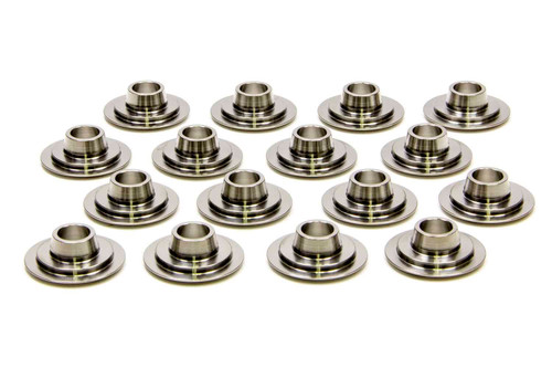 Pac Racing Springs PAC-R515 Valve Spring Retainer, 500 Series, 10 Degree, 1.110 in / 0.710 in OD Steps, Dual Spring, Titanium, Set of 16