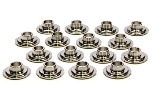Pac Racing Springs PAC-R541 Valve Spring Retainer, 500 Series, 8 Degree, 1.090 in / 0.695 in OD Steps, Dual Spring, Titanium, Set of 16