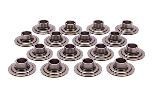 Pac Racing Springs PAC-R608 Valve Spring Retainer, 600 Series, 10 Degree, 1.040 in / 0.715 in OD Steps, Dual Spring, Steel, Set of 16