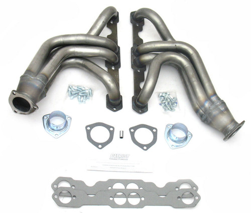 Patriot Exhaust H8025 Headers, Tri-5, 1-5/8 in Primary, 2-1/2 in Collector, Steel, Natural, Small Block Chevy, Chevy Fullsize Car 1955-57, Pair