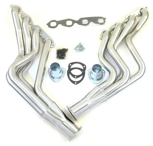 Patriot Exhaust H8026-1 Headers, Full Length, 2 in Primary, 3-1/2 in Collector, Steel, Metallic Ceramic, Big Block Chevy, GM A-Body / B-Body / F-Body 1967-87, Pair