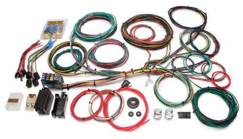 Painless Wiring 10123 Car Wiring Harness, Customizable, Complete, 21 Circuit, Ford 1966-76, Kit
