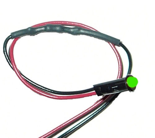 Painless Wiring 80202 Indicator Light, 1/8 in OD, Green, Universal, Each