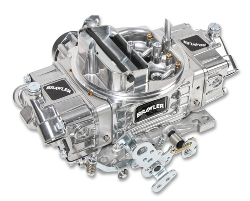 Quick Fuel Technology BR-67259 Carburetor, Brawler Diecast, 4-Barrel, 850 CFM, Square Bore, Electric Choke, Mechanical Secondary, Dual Inlet, Polished, Each