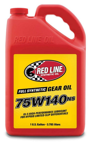 Redline Oil RED57105 Gear Oil, 75W140NS, Synthetic, 1 gal Jug, Each