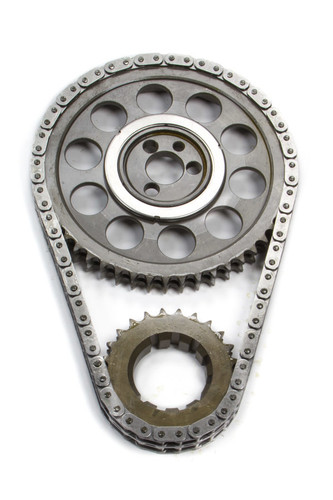 Rollmaster-Romac CS2040 Timing Chain Set, Gold Series, Double Roller, Keyway Adjustable, Needle Bearing, Billet Steel, Big Block Chevy, Kit