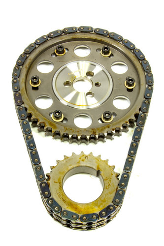 Rollmaster-Romac CS2290 Timing Chain Set, Gold Series, Double Roller, Keyway Adjustable, Needle Bearing, Billet Steel, Big Block Chevy, Kit