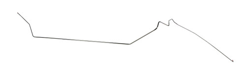 Right Stuff Detailing VGL6909S Fuel Line, Return, 1/4 in Diameter, Stainless, Natural, Chevy Corvette 1969-77, Each