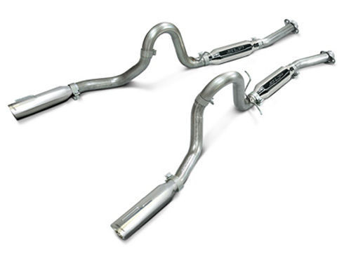 Slp Performance M31007 Exhaust System, Loud Mouth, Cat-Back, 2-1/2 in Diameter, 3 in Tips, Stainless, GT / Mach 1, Ford Mustang 1999-2004, Kit