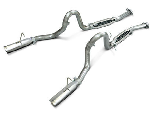 Slp Performance M31009 Exhaust System, Loud Mouth, Cat-Back, 2-1/2 in Diameter, 3 in Tips, Stainless, GT / Cobra, Ford Mustang 1994-97, Kit
