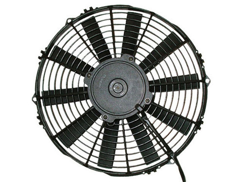 Spal Advanced Technologies 30101508 Electric Cooling Fan, Medium Profile, 13 in Fan, Pusher, 1186 CFM, 12V, Straight Blade, 14-3/16 x 13-5/8 in, 2-1/2 in Thick, Plastic, Each