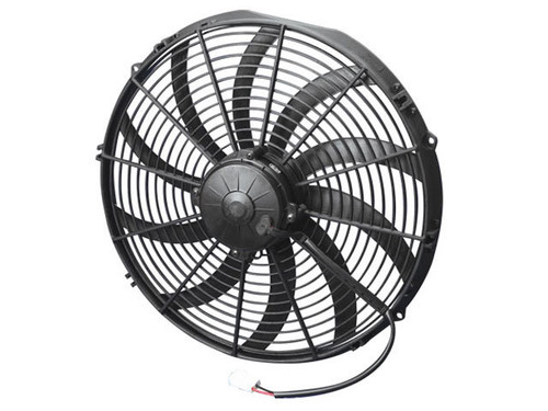 Spal Advanced Technologies 30102048 Electric Cooling Fan, High Performance, 16 in Fan, Pusher, 1959 CFM, 12V, Curved Blade, 16-5/16 x 15-3/4 in, 3-1/2 in Thick, Plastic, Each