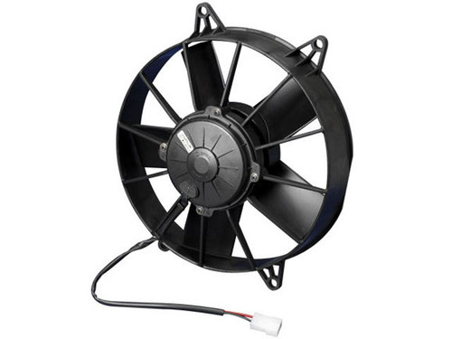 Spal Advanced Technologies 30102058 Electric Cooling Fan, High Performance, 10 in Fan, Pusher, 1023 CFM, 12V, Paddle Blade, 10-5/8 x 11-1/4 in, 3-3/4 in Thick, Plastic, Each