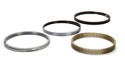 Total Seal CS9130 5 Piston Rings, Classic Steel Advanced Profiling, 4.560 in Bore, File Fit, 1/16 x 1/16 x 3/16 in Thick, Standard Tension, Steel, Chromium Nitride, 8-Cylinder, Kit