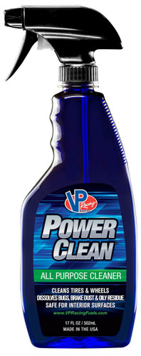 Vp Racing 2117 Wheel Cleaner, Power Clean, Wheel And Tire Cleaner, 17 oz Spray Bottle, Each