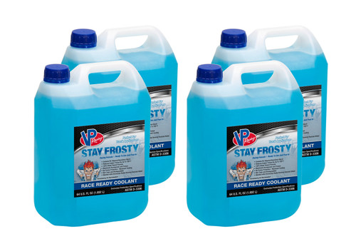 Vp Racing 2302 Antifreeze / Coolant, Stay Frosty, Hi-Performance, Pre-Mixed, 1/2 gal Jug, Set of 4
