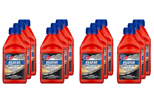 Vp Racing 2552 Brake Fluid, 622 Racing, DOT 4, Synthetic, 8.40 oz Bottle, Set of 12