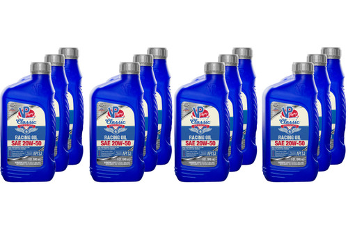 Vp Racing 2692 Motor Oil, Classic Racing, 20W50, Conventional, 1 qt Bottle, Set of 12