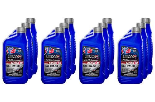 Vp Racing 2759 Motor Oil, EX HP, 0W50, HiPerformance, 1 qt Bottle, Set of 12