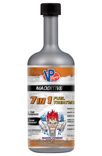 Vp Racing 2848 Fuel Additive, MADDITIVE, Fuel Treatment, Octane Booster, Stabilizer, 16.00 oz Bottle, Gas, Each