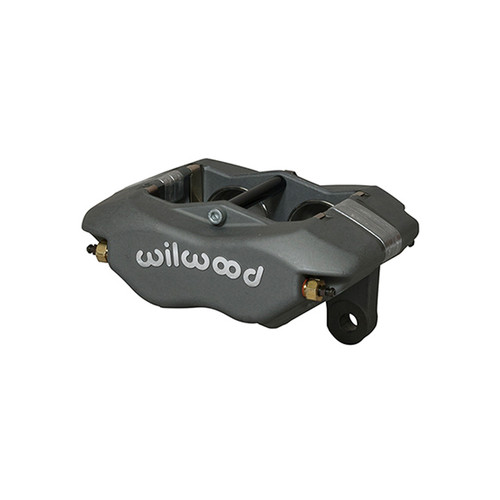 Wilwood 120-11571 Brake Caliper, Dynalite, 4 Piston, Aluminum, Gray Anodized, 12.720 in OD x 0.380 in Thick Rotor, 3.500 in Lug Mount, Each