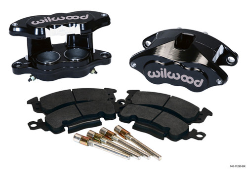 Wilwood 140-11290-BK Brake Caliper, D52, 2 Piston, Forged Aluminum, Black Powder Coat, 7.060 in Floating Mount, GM 1968-96, Kit