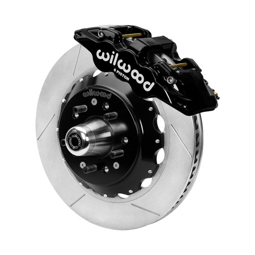 Wilwood 140-16246-D Brake System, AERO6 Big Brake, Front, 6 Piston Caliper, 14.00 in Drilled / Slotted Iron Rotor, Offset, Stainless, Black Powder Coat, GM G-Body 1980-87, Kit