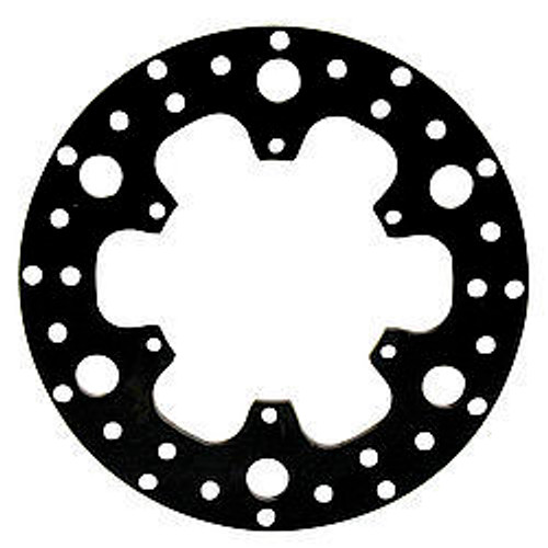 Wilwood 160-3455 Brake Rotor, Drilled, 10.500 in OD, 0.350 in Thick, 6 x 5.500 in Bolt Pattern, Steel, Black Oxide, Each