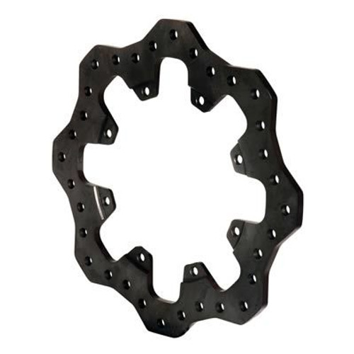 Wilwood 160-9773 Brake Rotor, Scalloped, 12.190 in OD, 0.350 in Thick, 8 x 7.000 in Bolt Pattern, Steel, Black Oxide, Each