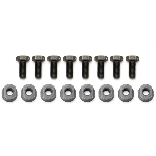 Wilwood 230-14414 Brake Rotor Bolt, 5/16-24 in Thread, 0.750 in Long, Hex Head, T Nuts Included, Steel, Black Oxide, Set of 8