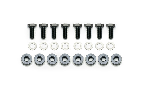 Wilwood 230-14845 Brake Rotor Bolt, 5/16-24 in Thread, 0.750 in Long, Hex Head, T Nuts Included, Steel, Black Oxide, Set of 8