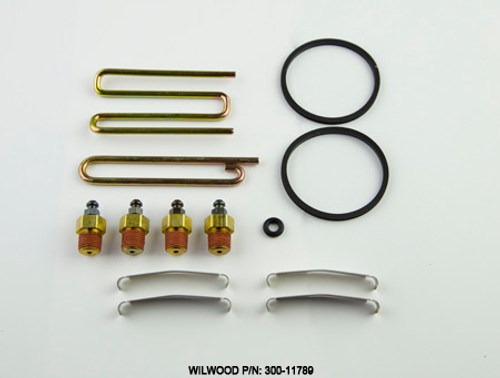 Wilwood 300-11789 Brake Caliper Rebuild Kit, Bleed Screws, O-Ring, Rubbers, Wear Plates, Kit