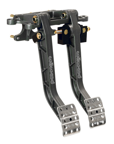 Wilwood 340-11295 Pedal Assembly, Brake / Clutch, 6.25 to 1 Ratio, 12.05 in Long, Forward Swing Mount, Aluminum, Black Paint, Each