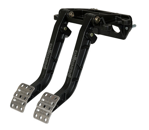 Wilwood 340-14360 Pedal Assembly, Brake / Clutch, 6.25 to 1 Ratio, 12.05 in Long, Forward Swing Mount, Aluminum, Black Paint, Each