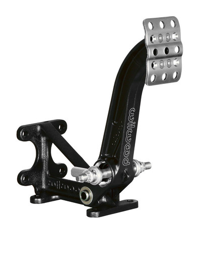 Wilwood 340-15078 Pedal Assembly, Tru-Bar, Brake, 6 to 1 Ratio, 9.60 in Long, Forward Floor Mount, Aluminum, Black Paint, Universal, Each