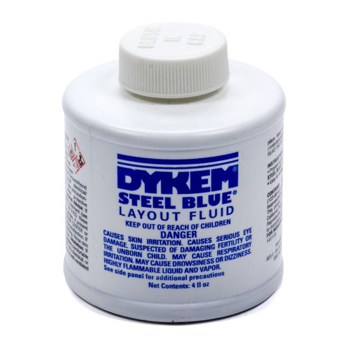 Allstar Performance ALL12070 Dykem Layout Fluid 4oz Brush in Cap