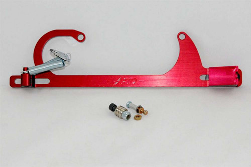 Advanced Engine Design 6601R Throttle Cable Bracket, Carb Mount, Return Spring, Aluminum, Red Anodized, Ford Cable, Square Bore, Kit