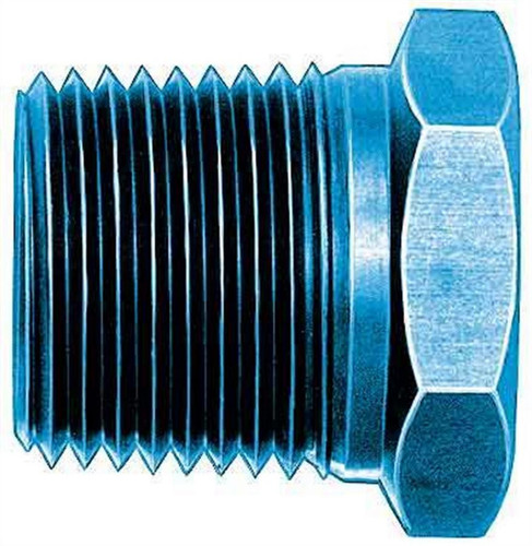 Aeroquip FCM2137 Fitting, Bushing, 3/8 in NPT Male to 1/4 in NPT Female, Aluminum, Blue Anodized, Each