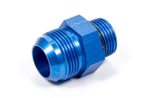 Aeroquip FCM2956 Fitting, Adapter, Straight, 12 AN Male O-Ring to 16 AN Male, Aluminum, Blue Anodized, Each