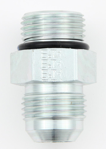 Aeroquip FCM2959 Fitting, Adapter, Straight, 12 AN Male O-Ring to 12 AN Male, Steel, Natural, Each