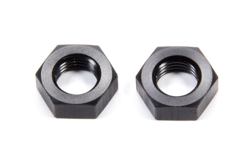 Aeroquip FCM5099 Bulkhead Fitting Nut, 4 AN, Aluminum, Black Anodized, Pair