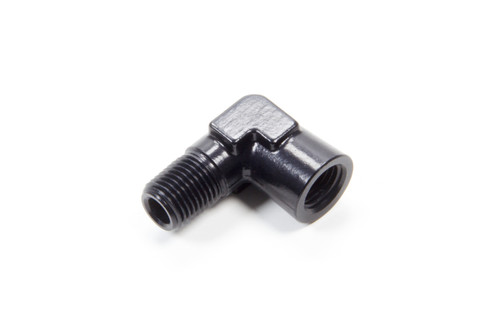 Aeroquip FCM5148 Fitting, Adapter, 90 Degree, 1/4 in NPT Male to 1/4 in NPT Female, Aluminum, Black Anodized, Each
