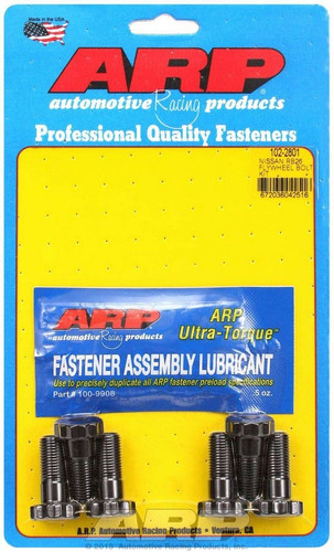 Arp 102-2801 Flywheel Bolt Kit, 12 mm x 1.25 Thread, 1.180 in Long, 12 Point Head, Chromoly, Black Oxide, Nissan 4-Cylinder, Set of 6